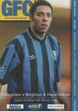 Gillingham v Brighton and Hove Albion 24-Aug-1999