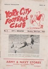 York City v Brighton and Hove Albion 28-Sep-1964