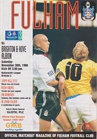 Fulham v Brighton and Hove Albion 30-Nov-1996