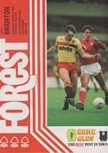 Nottingham Forest v Brighton and Hove Albion 08-Oct-1986