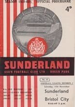 Sunderland v Bristol City 14-Nov-1959