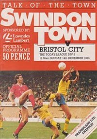 Swindon Town v Bristol City 14-Dec-1986