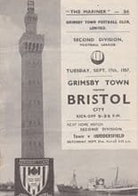 Grimsby Town v Bristol City 17-Sep-1957