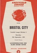 Sheffield United v Bristol City 19-Sep-1959