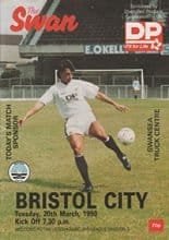 Swansea City v Bristol City 20-Mar-1990