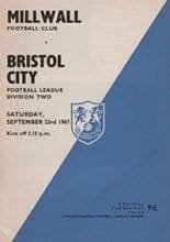 Millwall v Bristol City 23-Sep-1967