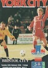 York City v Bristol City 24-Feb-1998