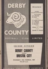 Derby County v Bristol City 27-Mar-1967
