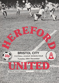 Hereford United v Bristol City 28-Dec-1982