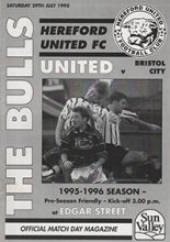 Hereford United v Bristol City 29-Jul-1995