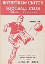 Rotherham United v Bristol City 02-Jan-1960