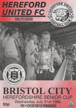 Hereford United v Bristol City 31-Jul-1996