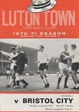 Luton Town v Bristol City 03-Oct-1970