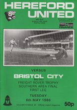 Hereford United v Bristol City 06-May-1986