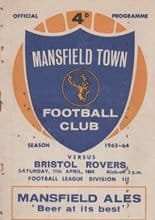 Mansfield Town v Bristol Rovers 11-Apr-1964