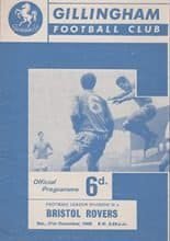 Gillingham v Bristol Rovers 21-Dec-1968