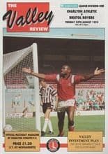 Charlton Athletic v Bristol Rovers 25-Aug-1992