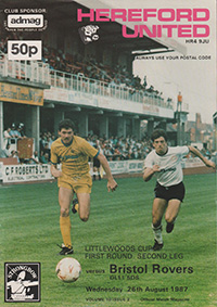 Hereford United v Bristol Rovers 26-Aug-1987