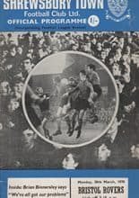 Shrewsbury Town v Bristol Rovers 30-Mar-1970