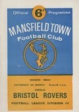 Mansfield Town v Bristol Rovers 04-Mar-1967