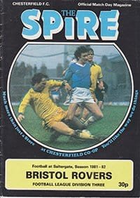 Chesterfield v Bristol Rovers 05-Sep-1981