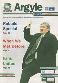 Plymouth Argyle v Bristol Rovers 08-Dec-2001