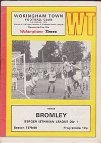 Wokingham Town v Bromley 23-Feb-1980