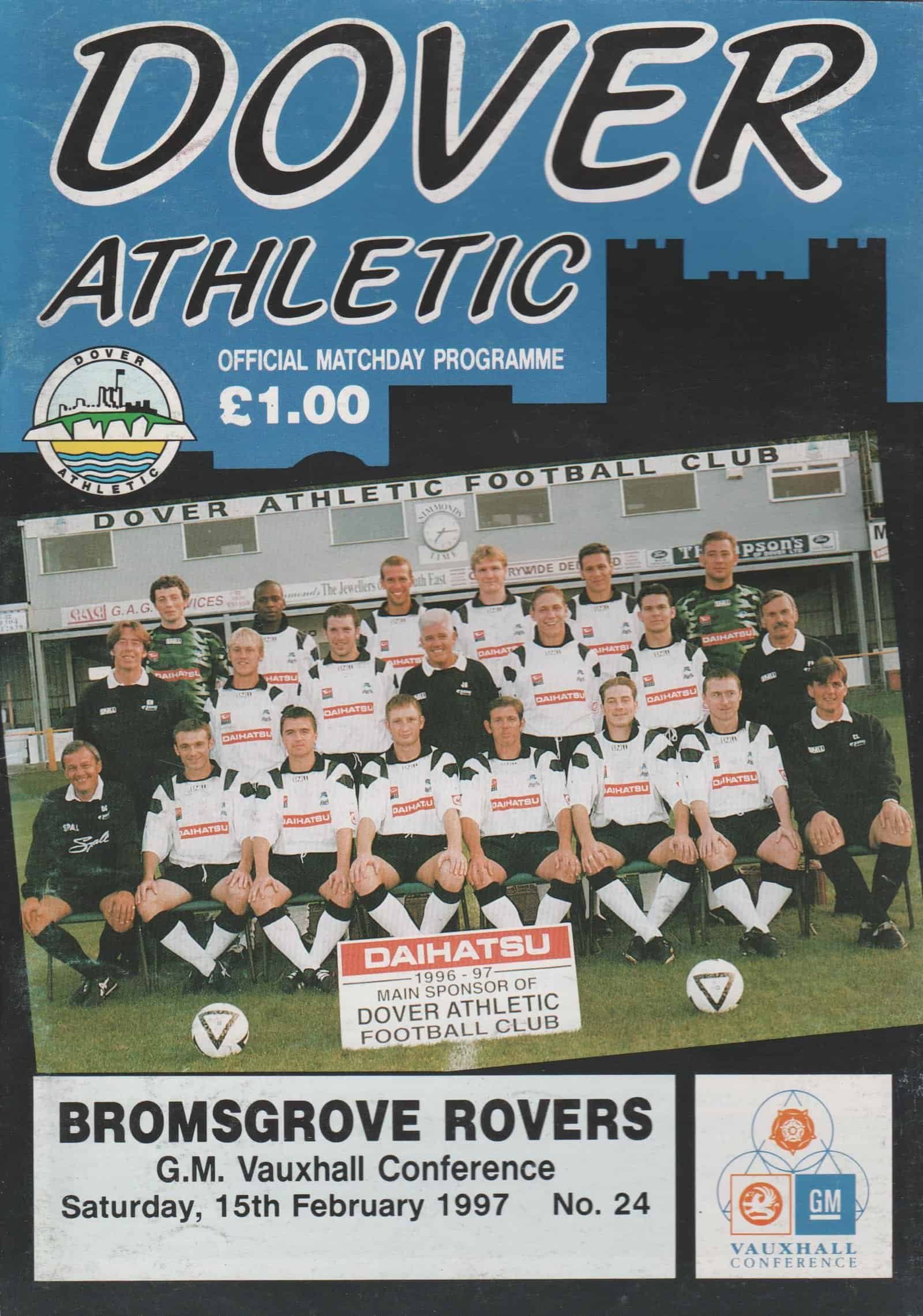 Dover Athletic v Bromsgrove Rovers 15-Feb-1997