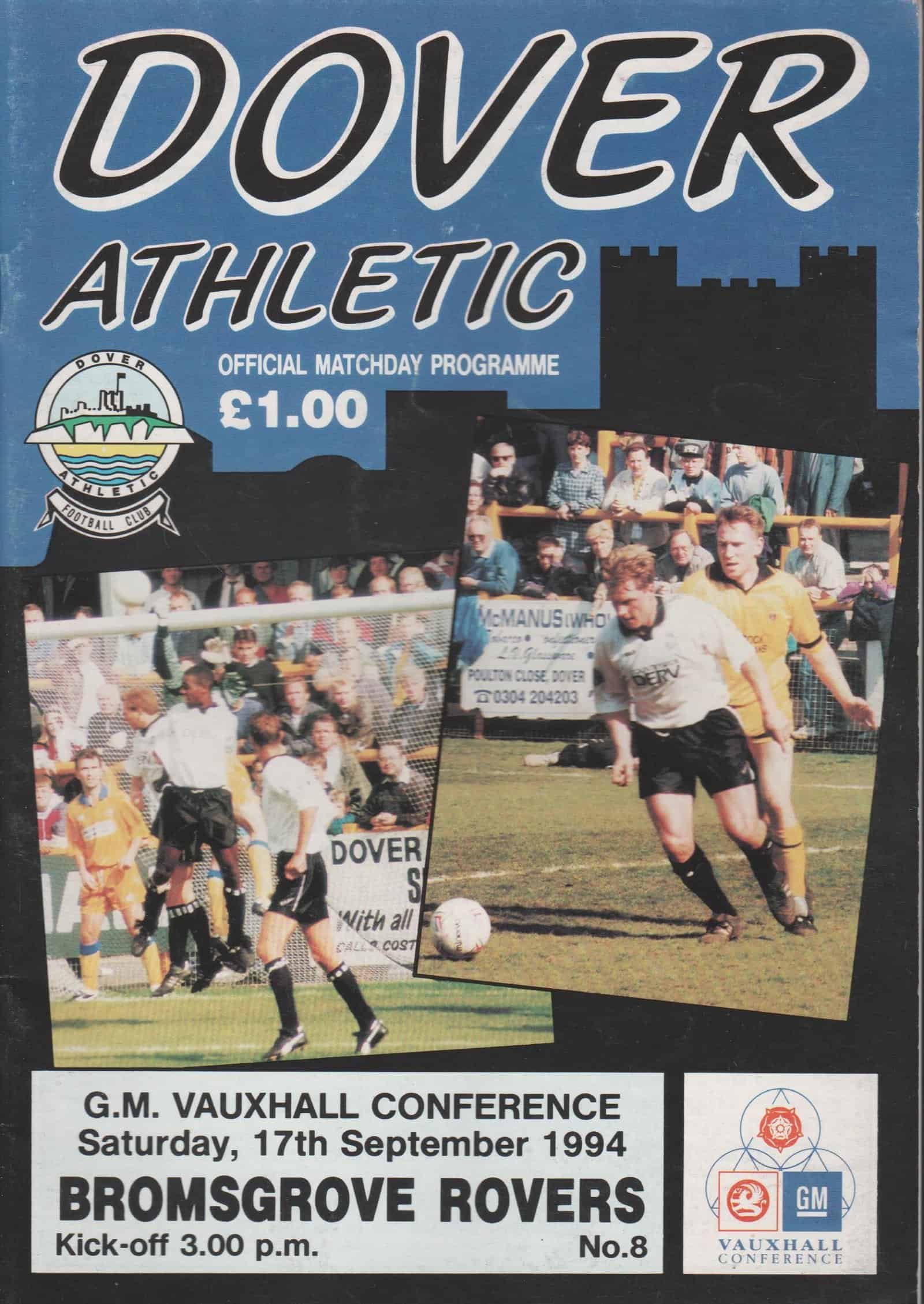 Dover Athletic v Bromsgrove Rovers 17-Sep-1994