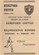 Hereford United v Bromsgrove Rovers 04-Feb-1970