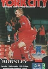 York City v Burnley 13-Sep-1997