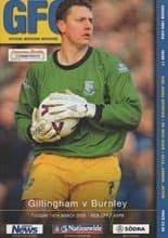 Gillingham v Burnley 14-Mar-2000