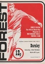 Nottingham Forest v Burnley 23-Oct-1976