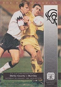 Derby County v Burnley 25-Jan-1992