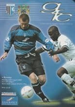 Gillingham v Burnley 25-Aug-2003