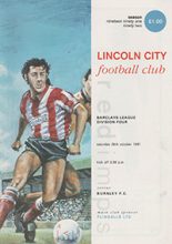 Lincoln City v Burnley 26-Oct-1991