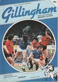 Gillingham v Burnley 29-Mar-1985