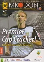 Milton Keynes Dons v Burnley 02-Jan-2010