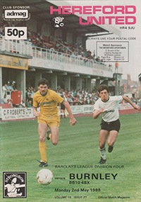 Hereford United v Burnley 02-May-1988