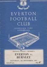 Everton v Burnley 04-Sep-1965