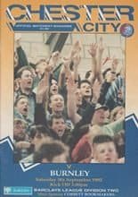 Chester City v Burnley 05-Sep-1992