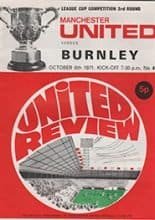 Manchester United v Burnley 06-Oct-1971