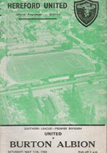 Hereford United v Burton Albion 11-May-1968