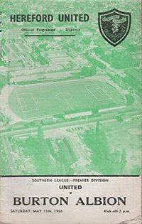 Hereford United v Burton Albion 11-May-1968