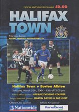 Halifax Town v Burton Albion 20-Mar-2004