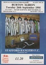Stafford Rangers v Burton Albion 26-Sep-1995