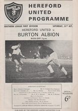 Hereford United v Burton Albion 31-Oct-1964