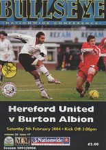 Hereford United v Burton Albion 07-Feb-2004