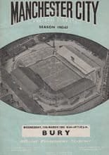 Manchester City v Bury 13-Mar-1963