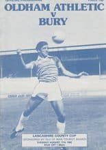 Oldham Athletic v Bury 17-Aug-1982